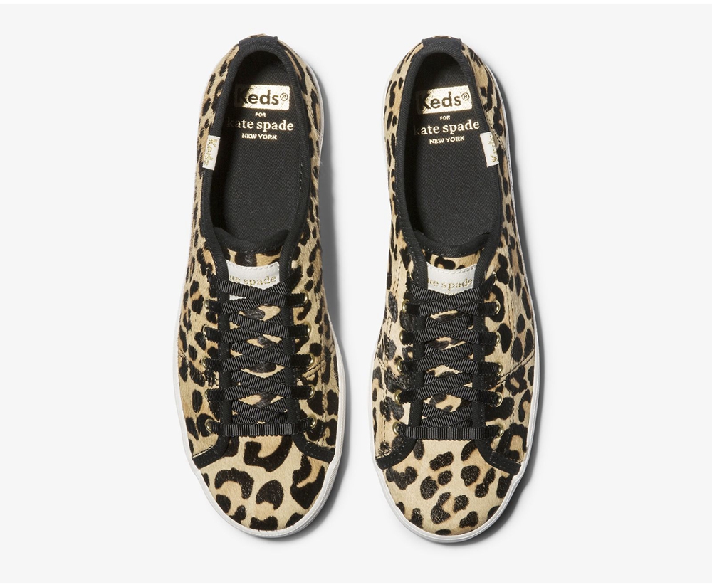 Zapatillas Keds Mujer Leopardo - Kate Spade New York Kickstart Calf Hair - 951-DRVYSZ